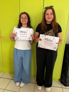 Au revoir Faustine et Marion